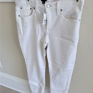 J. Crew Women's White Skinny Jeans